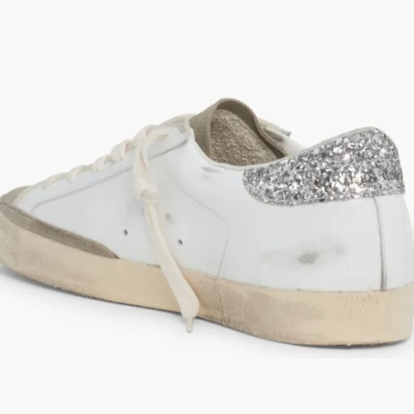 Golden Goose Super-Star Sneaker - Silver Glitter Heel - US 8 | EU 38 🪩 - Picture 12 of 14